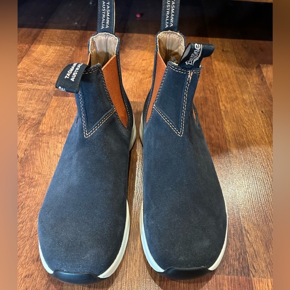 NEW Blundstone 2147 Chelsea Sneaker Boots Blue Suede Size 9.5 Womens 7.5 Mens - Picture 5 of 9